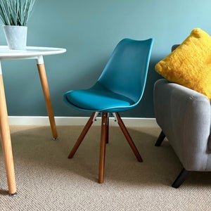 Fusion Living Soho Plastic Dining Chair With Pyramid Legs
