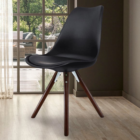 Fusion Living Soho Plastic Dining Chair With Pyramid Legs