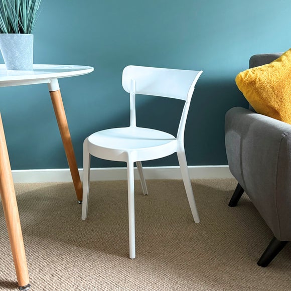 Fusion Living Plastic Bistro Dining Chair thumbnail