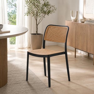 Fusion Living Plastic Cafe Dining Chair