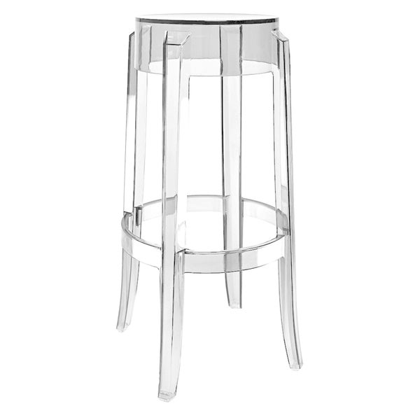 Fusion Living Ghost Style Bar Height Bar Stool Dunelm
