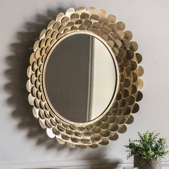 Jolee Round Petal Wall Mirror