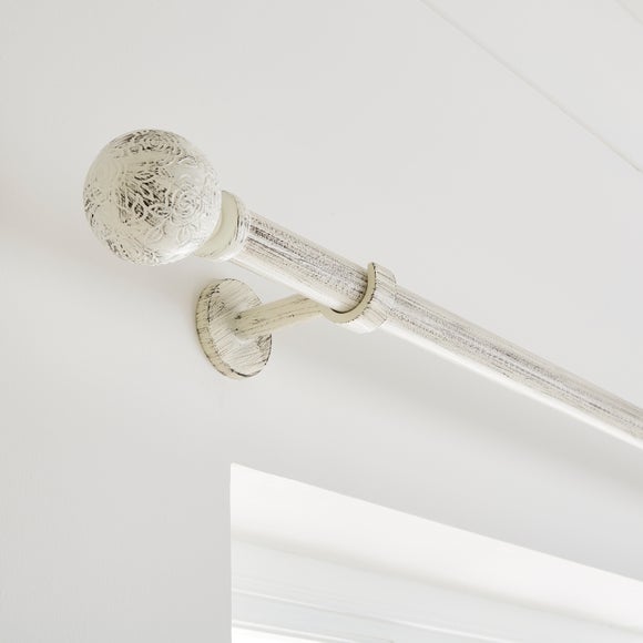 View Vintage Floral Extendable Metal Curtain Pole View Vintage Floral Extendable Metal Curtain Pole