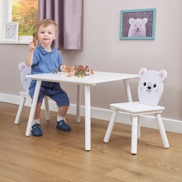 Kids table and two chairs online