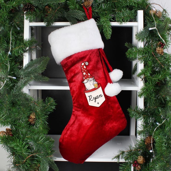 Click to view product details and reviews for Personalised Male Gnome Christmas Stocking. Click to view product details and reviews for Personalised Male Gnome Christmas Stocking.