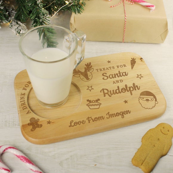 View Personalised Treats For Santa Coaster Tray View Personalised Treats For Santa Coaster Tray