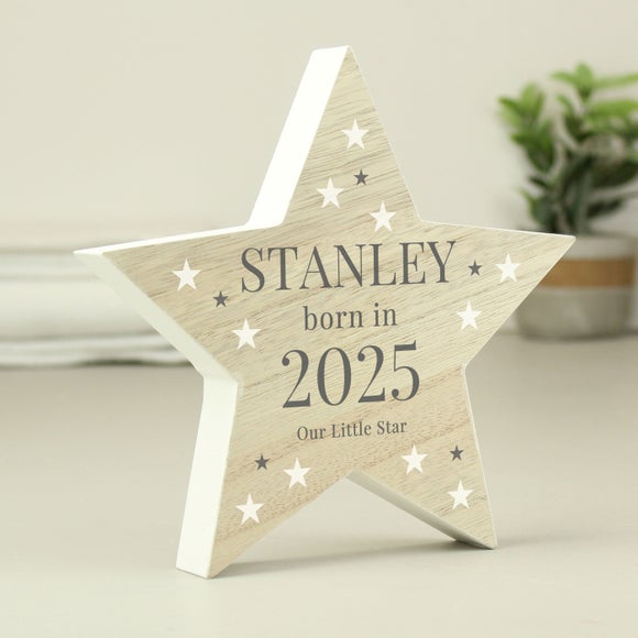 Personalised Born In Star Ornament