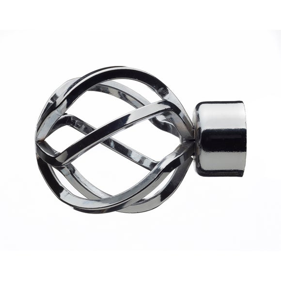 Cage Extendable Metal Eyelet Curtain Pole​
