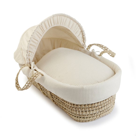 BOHO Handgefertigter Babykorb Mit Ständer - Creme Produktbild-Vorschau 10