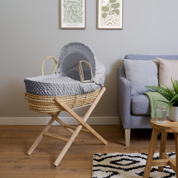 Dimple fashion moses basket and stand