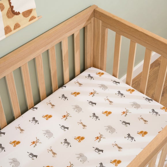 Clair De Lune Pack Of 2 Jungle Dream Cot Bed Sheets