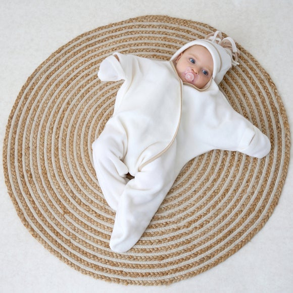 Clair de Lune Star Fleece Wrap Blanket