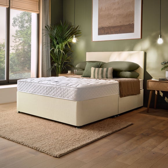 Silentnight Everyday Mattress Paris Woven Headboard And Divan Set