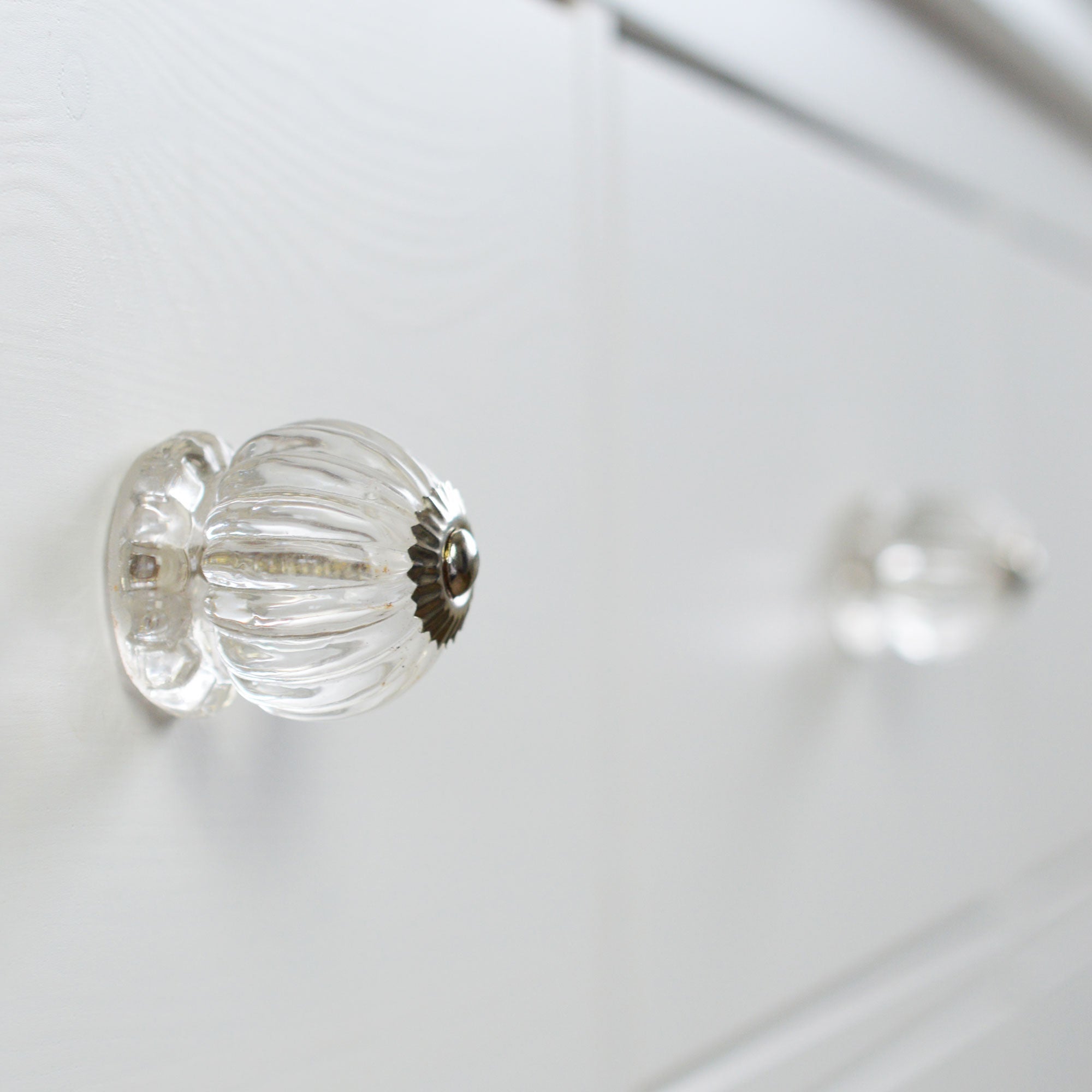 Set of 6 Nicola Spring Button Glass Cabinet Knobs | Dunelm