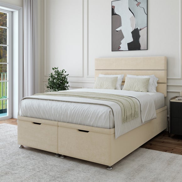 Plush Chenille End of Bed Ottoman Base