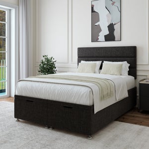 Woven Fabric End Of Bed Ottoman Base