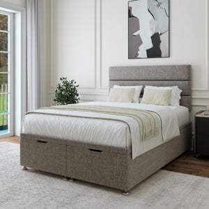 Woven Fabric End Of Bed Ottoman Base