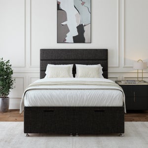 Woven Fabric End Of Bed Ottoman Base
