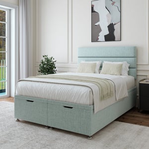 Woven Fabric End Of Bed Ottoman Base