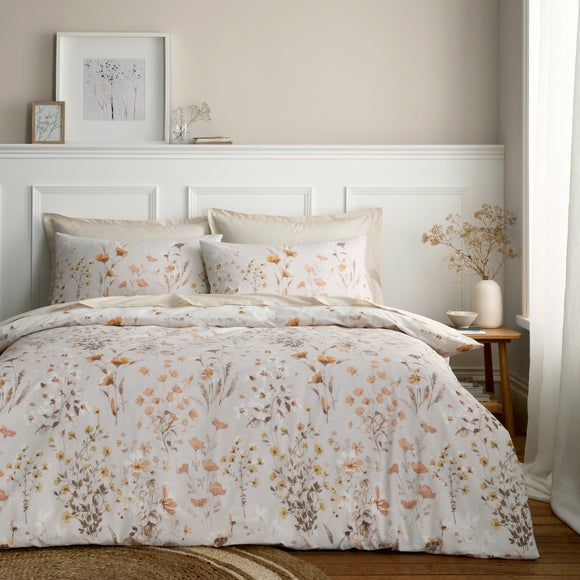 Click to view product details and reviews for Watercolour Floral Duvet Cover And Pillowcase Set.