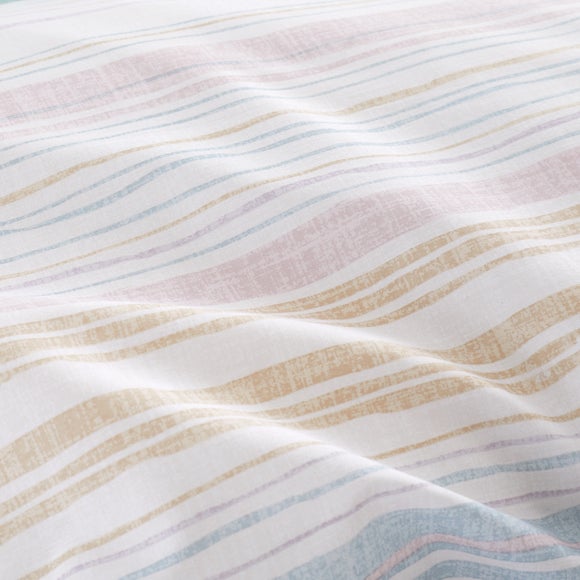 Photo 5 of Washy Stripe Cotton Tencel Duvet Cover & Pillowcase Set