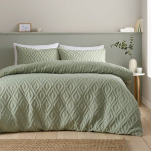 Catherine Lansfield Jacob Geo Duvet Cover And Pillowcase Set