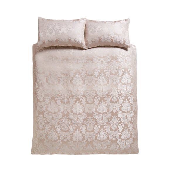 Catherine Lansfield Damask Jacquard Duvet Cover And Pillowcase Set | Dunelm