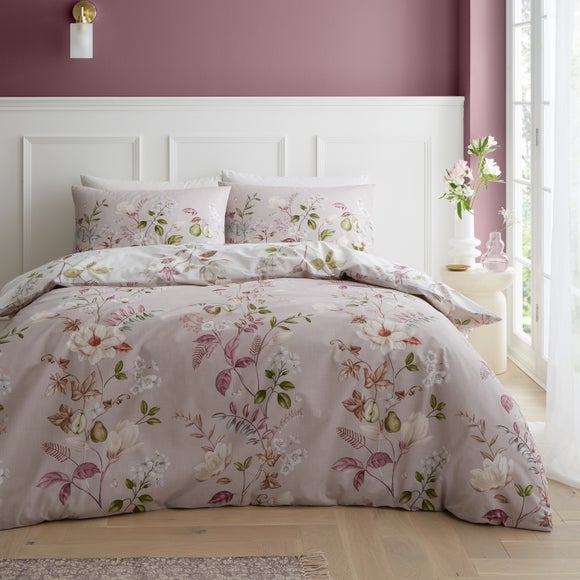 Bianca Francesca Floral 100% Cotton Duvet Cover & Pillowcase Set