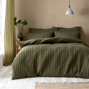 Pineapple Elephant Tamba Jersey Stripe Duvet Cover And Pillowcase Set