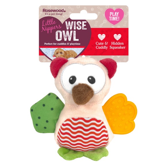 Little Nippers Wise Owl Dog Toy
