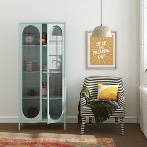 Luna Tall Fluted Sideboard- Glass