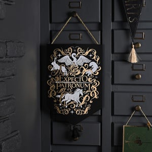 Harry Potter Expecto Patronum Glow In The Dark Hanging Plaque