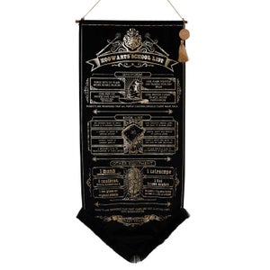 Harry Potter School List Hanging Banner