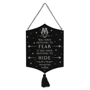 Harry Potter Ministry Of Magic Glow In The Dark Hanging Plaque