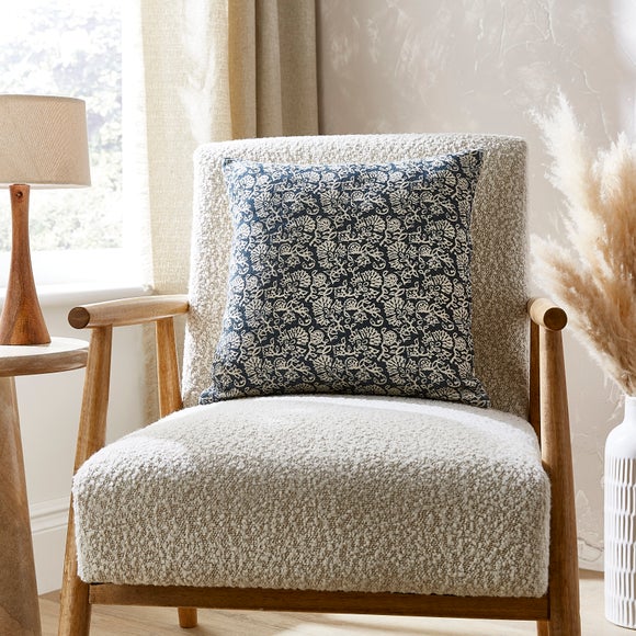 Click to view product details and reviews for Shibori Print Navy Square Cushion.