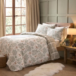 Forest Animals 100 Cotton Duvet Cover & Pillowcase Set