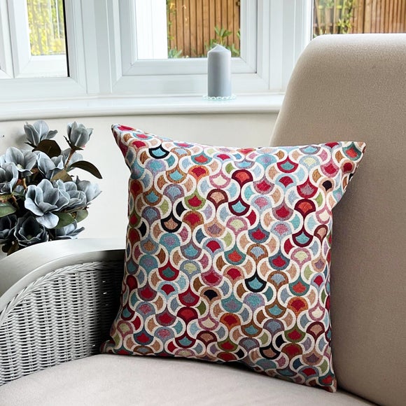 Click to view product details and reviews for Daro Tapestry Doodle Square Cushion.