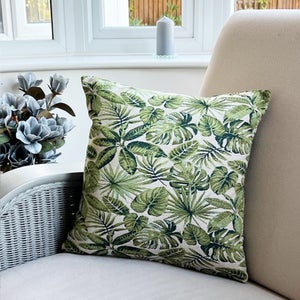Daro Tapestry Palmer Green Square Cushion