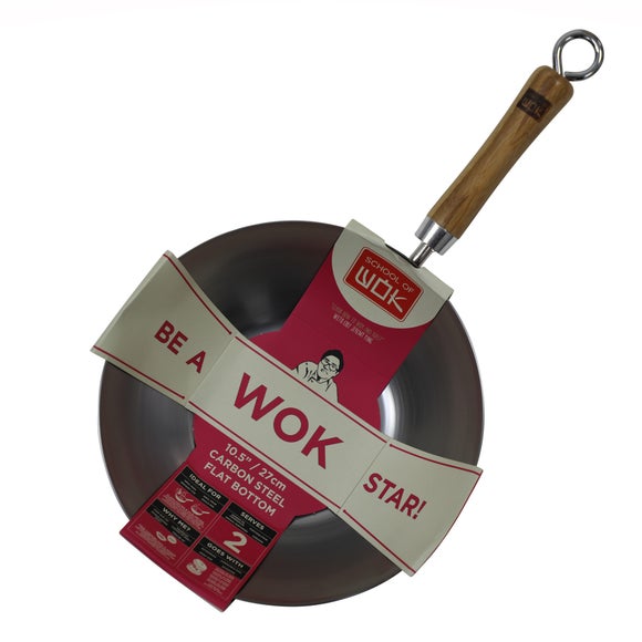 School of Wok Uncoated Carbon Steel Wok