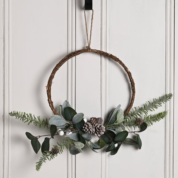 Click to view product details and reviews for Slim Winter Berry Wreath.