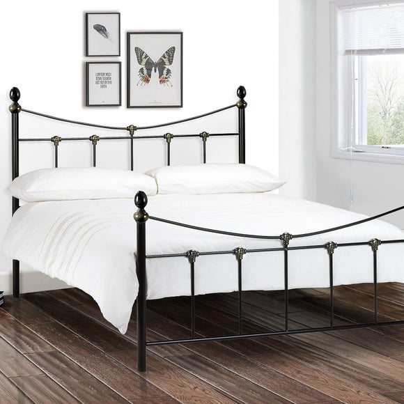 Rebecca Metal And Gold Bed Frame