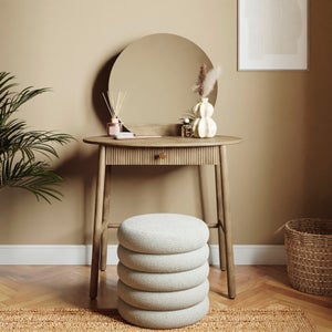 Jorja 1 Drawer Compact Dressing Table With Mirror