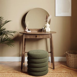 Jorja 1 Drawer Compact Dressing Table With Mirror