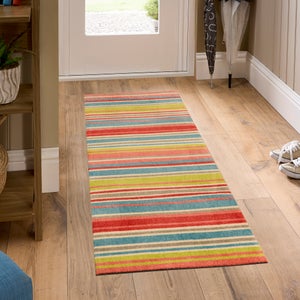 Marvel Bright Stripe Washable Runner