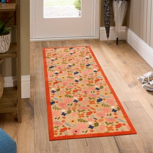 Marvel Floral Home Printed Washable Runner