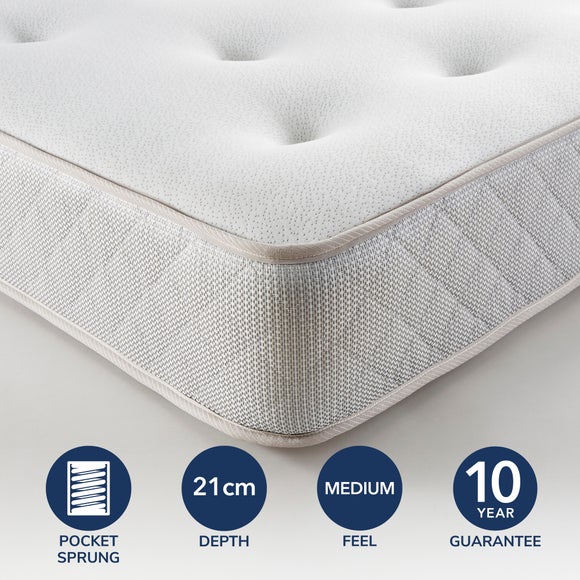 Return Fogarty Just Right Memory Foam 1000 Pocket Sprung Mattress Double