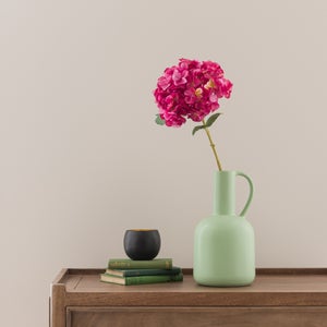 Artificial Fuschia Hydrangea Stem