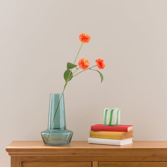 Click to view product details and reviews for Artificial Orange Pompom Dahlia Spray.