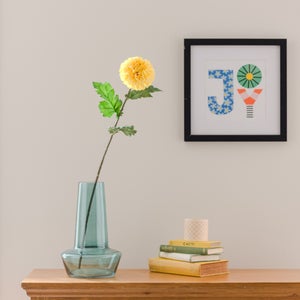 Artificial Yellow Ball Dahlia Stem