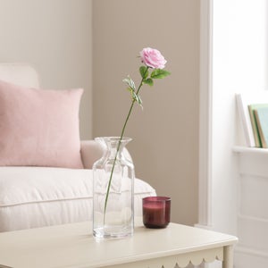 Artificial Sugar Pink Rose Stem